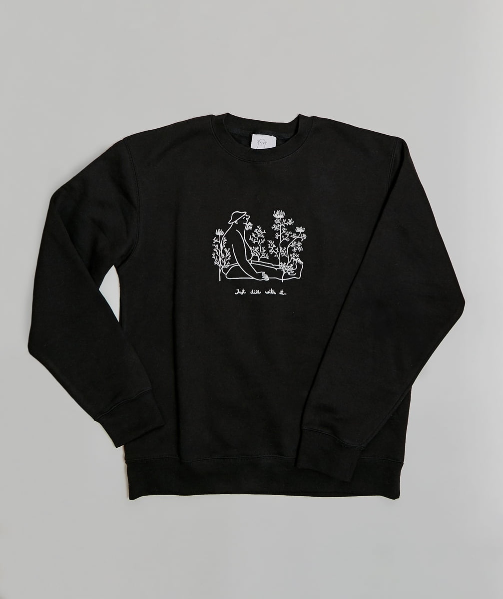 KRISTA BITMETE Unisex Sweatshirt "Just Dill With It" Black