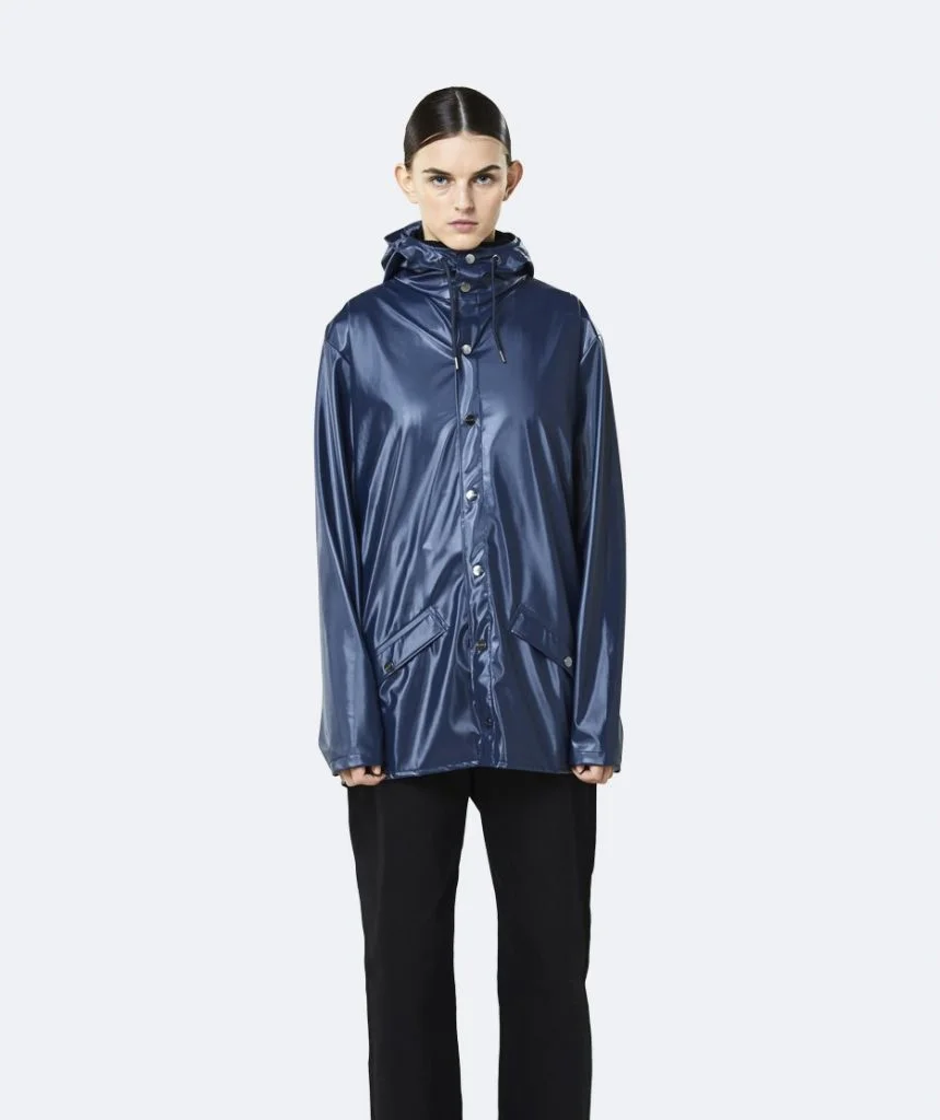 RAINS Jacket Shiny Blue M50