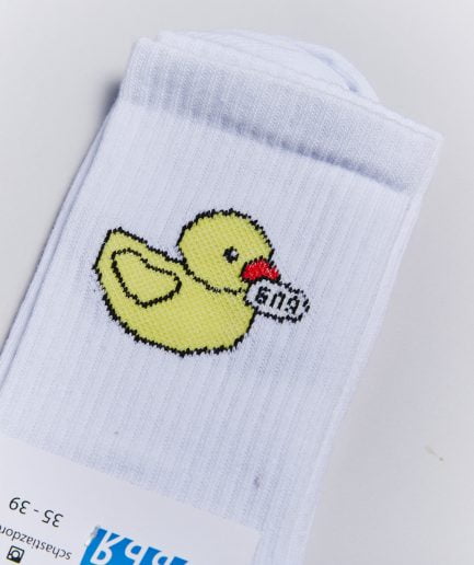 Socks Schastia Zdorovja BÄ¼Ä“ Duck White