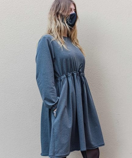 M50 Dress Cute with Pockets Gray