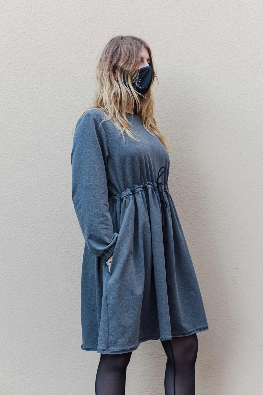 M50 Dress Cute with Pockets Gray