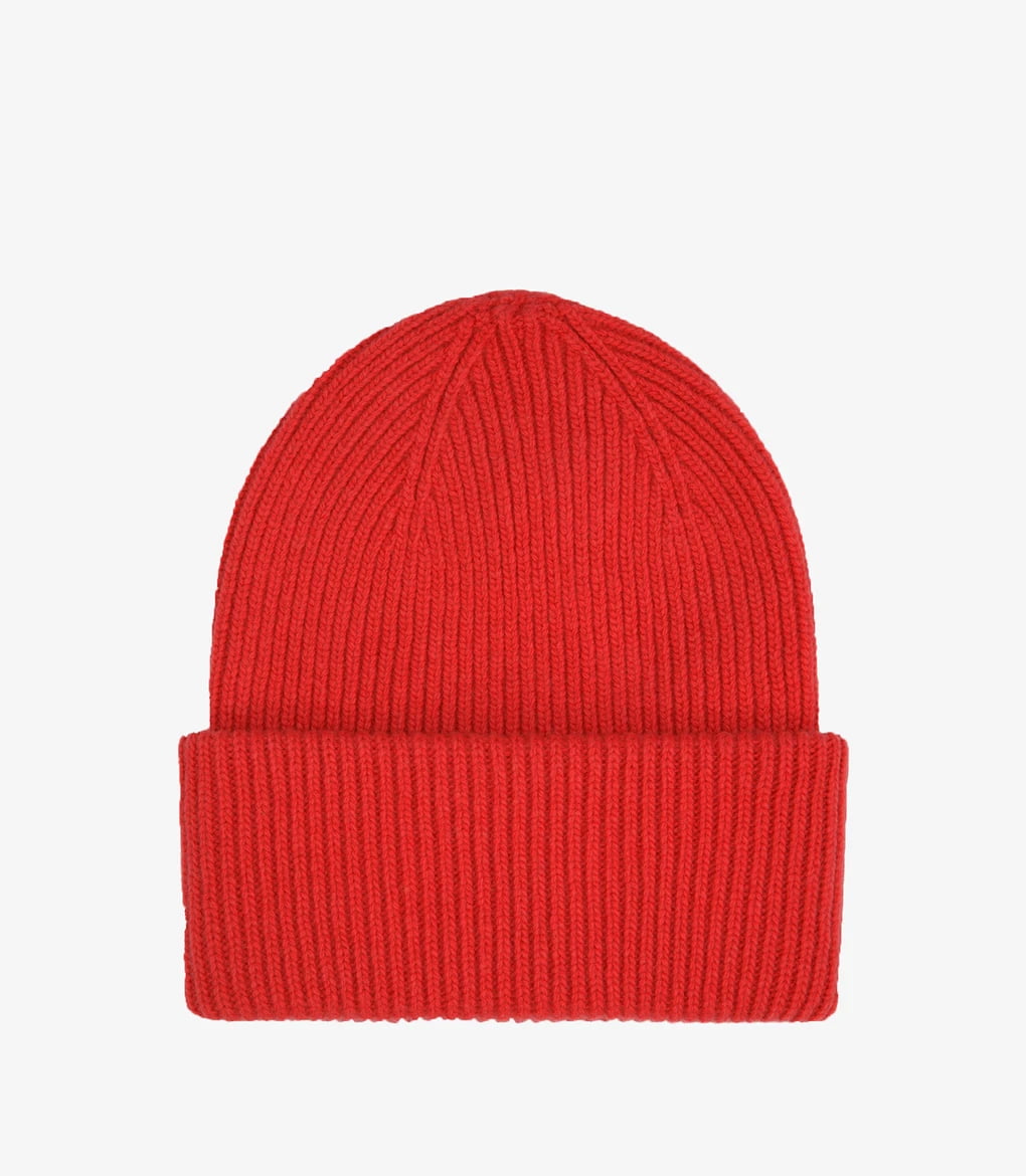 MERINO WOOL HAT - SCARLET RED
