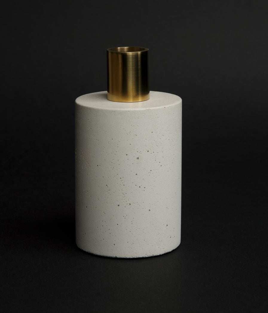 Sensuous Svečturis Cylinder| Balts