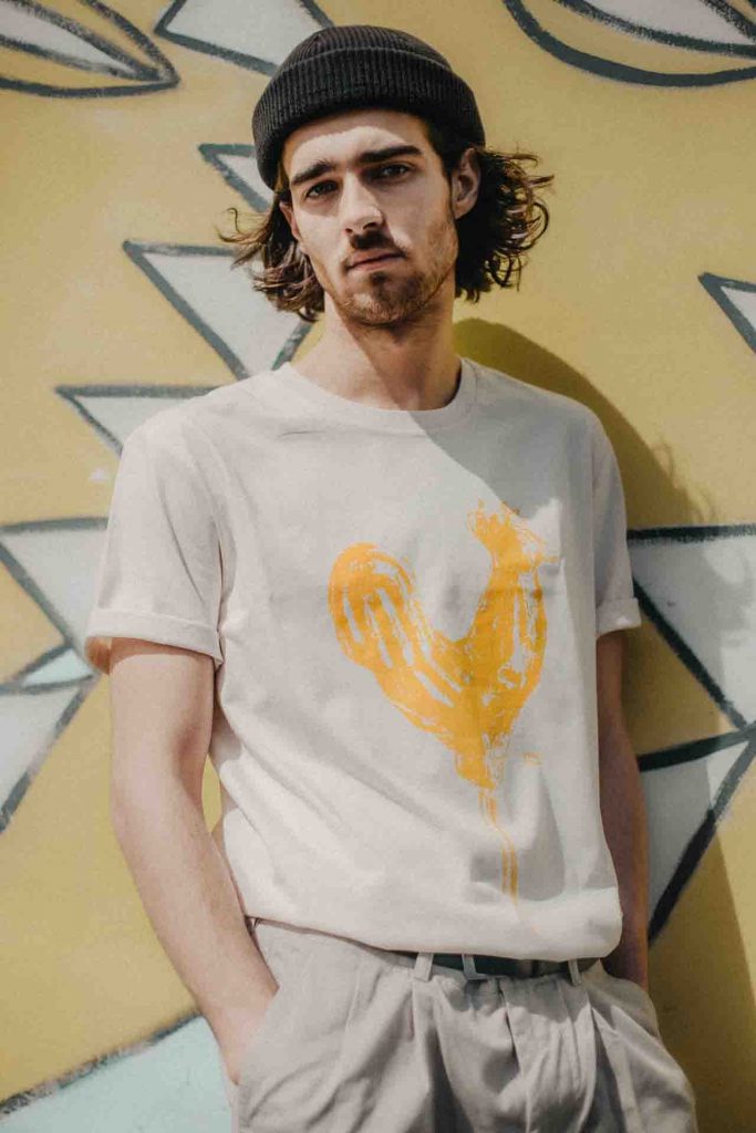 Vaira Vīksne Unisex T-krekls CUKURGAILĪTIS, Vintage Balts
