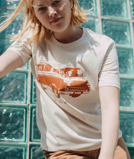 Vaira Vīksne Unisex T-krekls RAF BUSIŅŠ, Vintage Balts