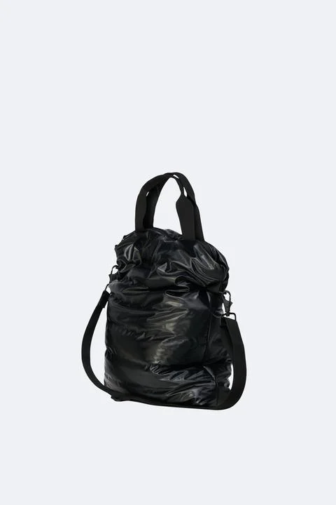 RAINS Trekker Tote Shiny Black M50