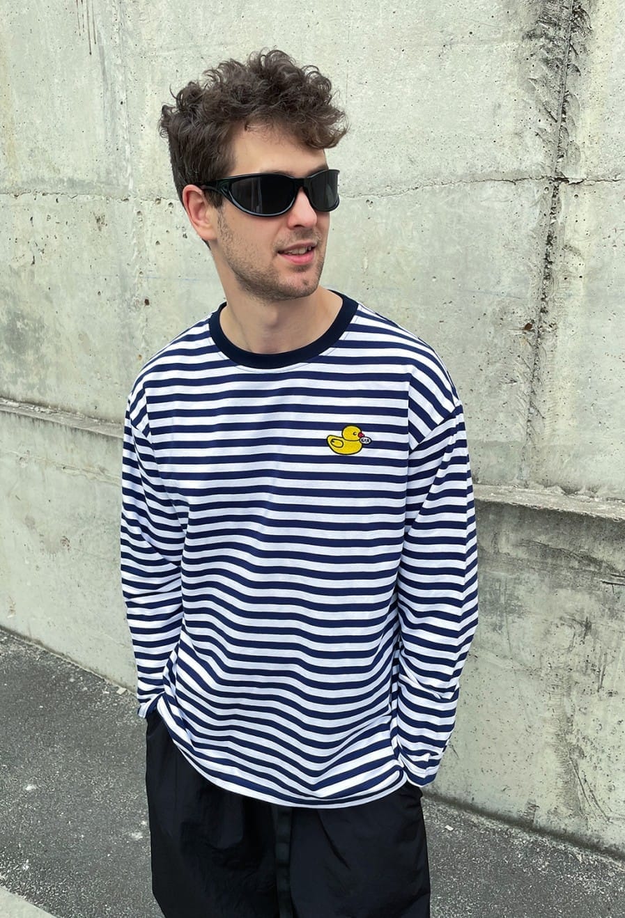 Schastia Zdorovia Striped Duck long sleeve | Navy Blue