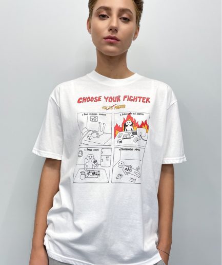 Schastia Zdorovia T-shirt "Choose your fighter" | White