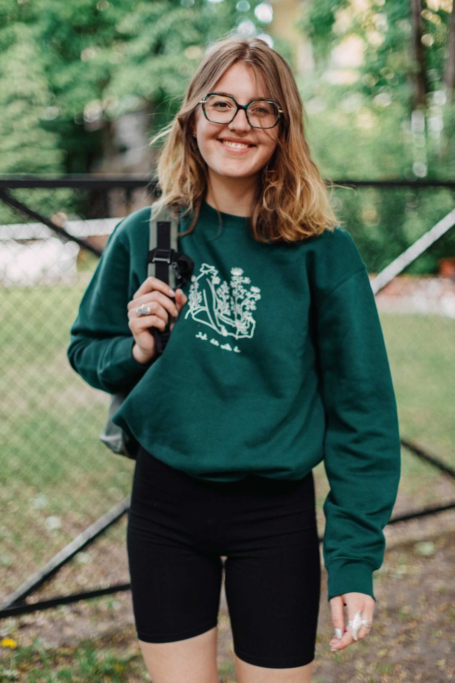 Krista Miltiņa Unisex Sweatshirt “Just Dill With It” Green