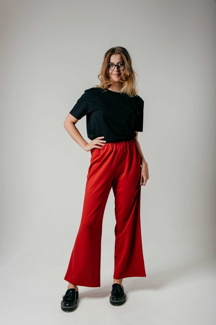 M50 Wide Pants Red
