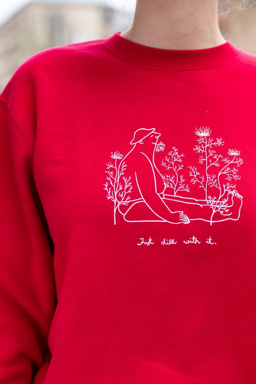 Krista Miltiņa Unisex Sweatshirt “Just Dill With It” | RED