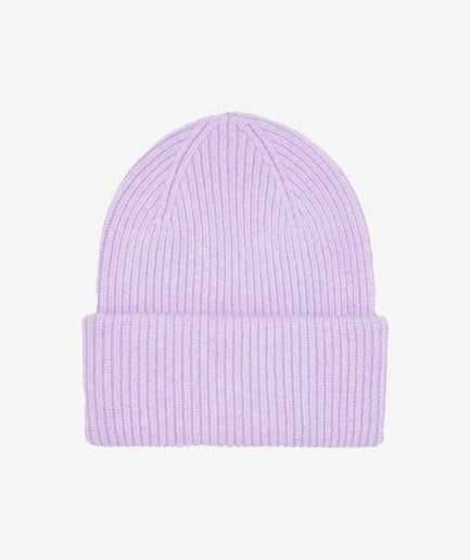 Lavandas krāsas Merīnvilnas  Cepure | Soft Lavender