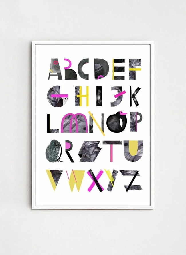 ZANE VELDRE Poster ALPHABET