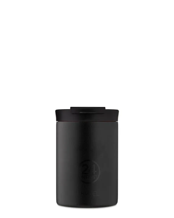 24Bottles Travel Tumbler Stone Tuxedo Black 350ml