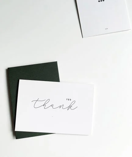 KATE MIKĀNE Postcard Thank You
