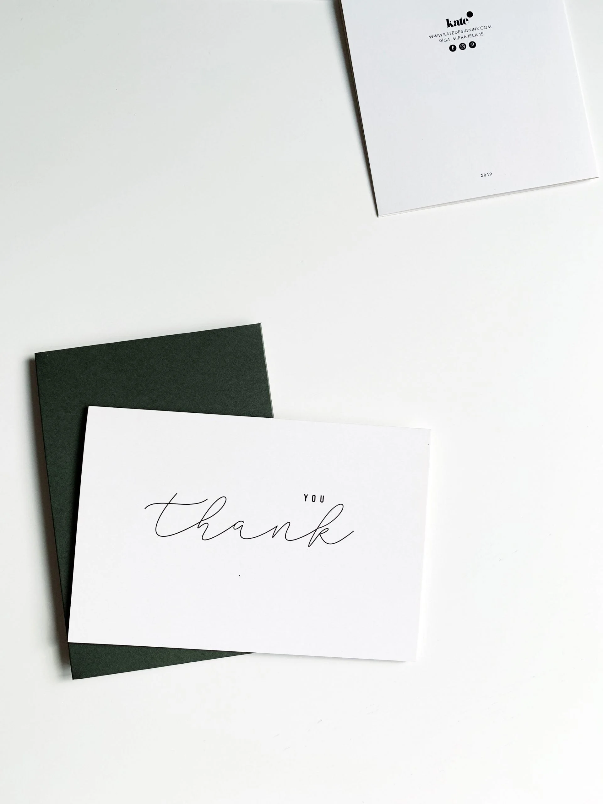 KATE MIKĀNE Postcard Thank You