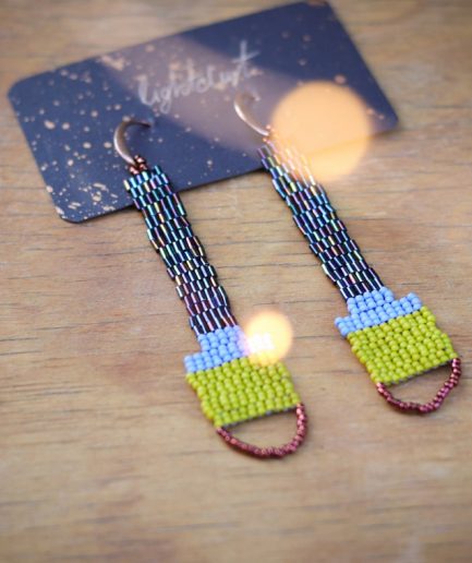 LIGHTDUST Earrings "Iris Rainbow Bugle"