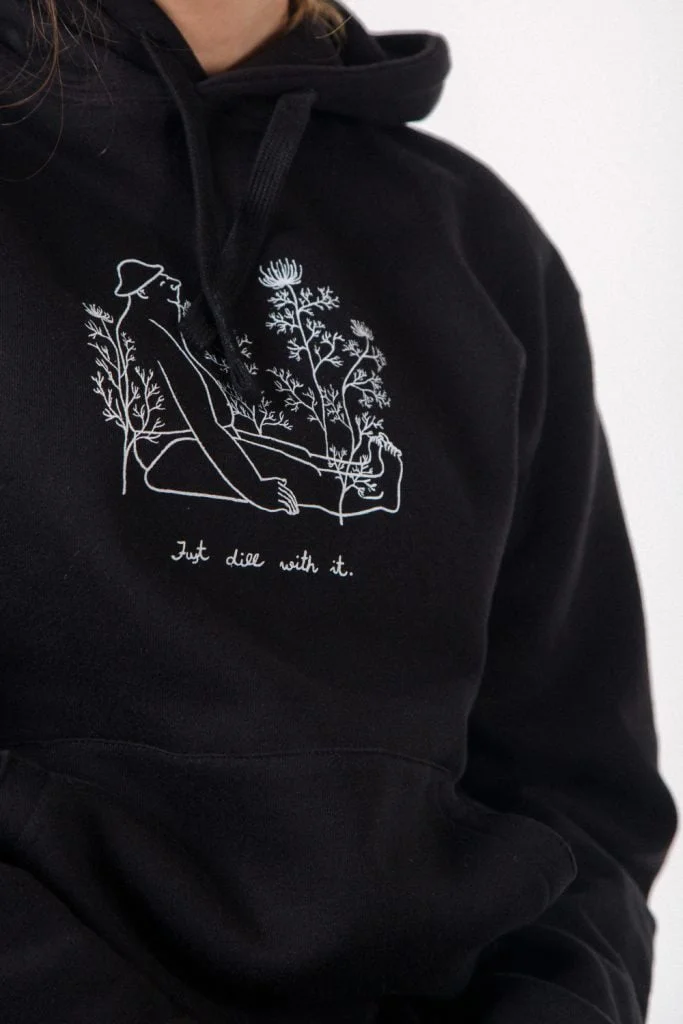 Krista Miltiņa Hooded sweater Black