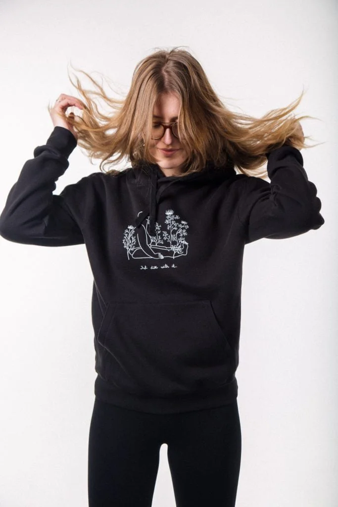 Krista Miltiņa Hooded sweater Black