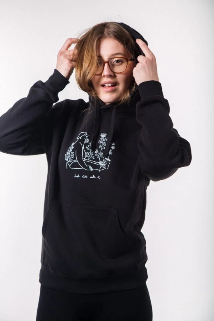 Krista Miltiņa Hooded sweater Black