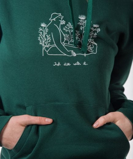 Krista Miltiņa Hooded sweater Green