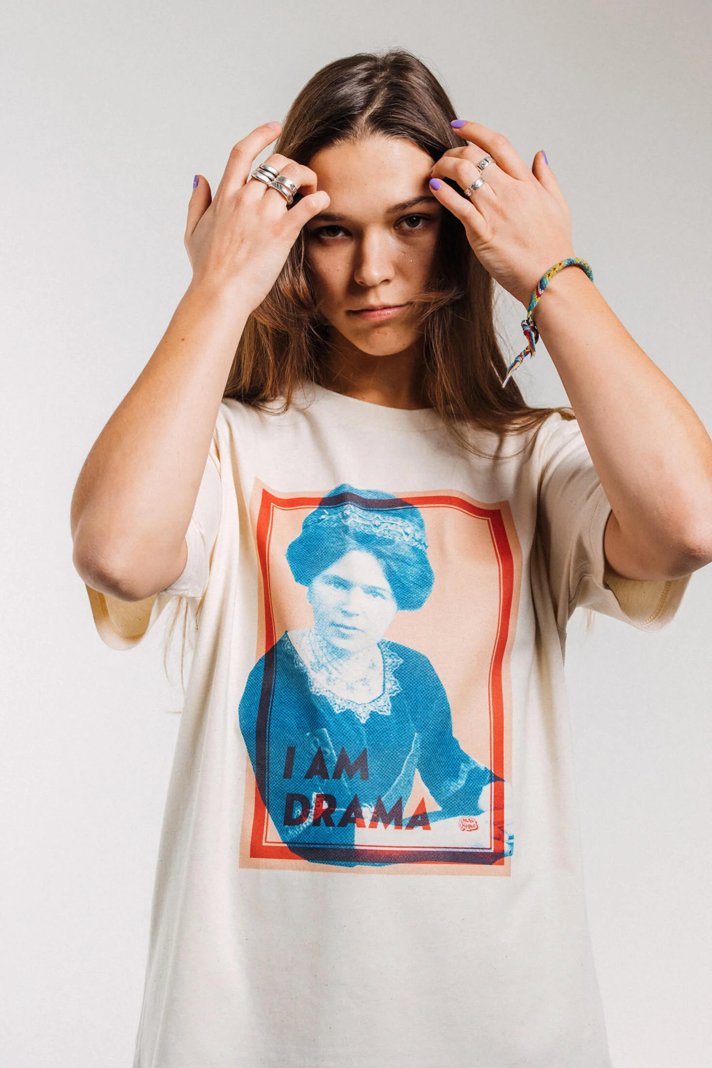 t-krekls-aspazija-vaira-viksne-nov-1 Vaira Vīksne Unisex Organic T-shirt ASPAZIJA, natural raw