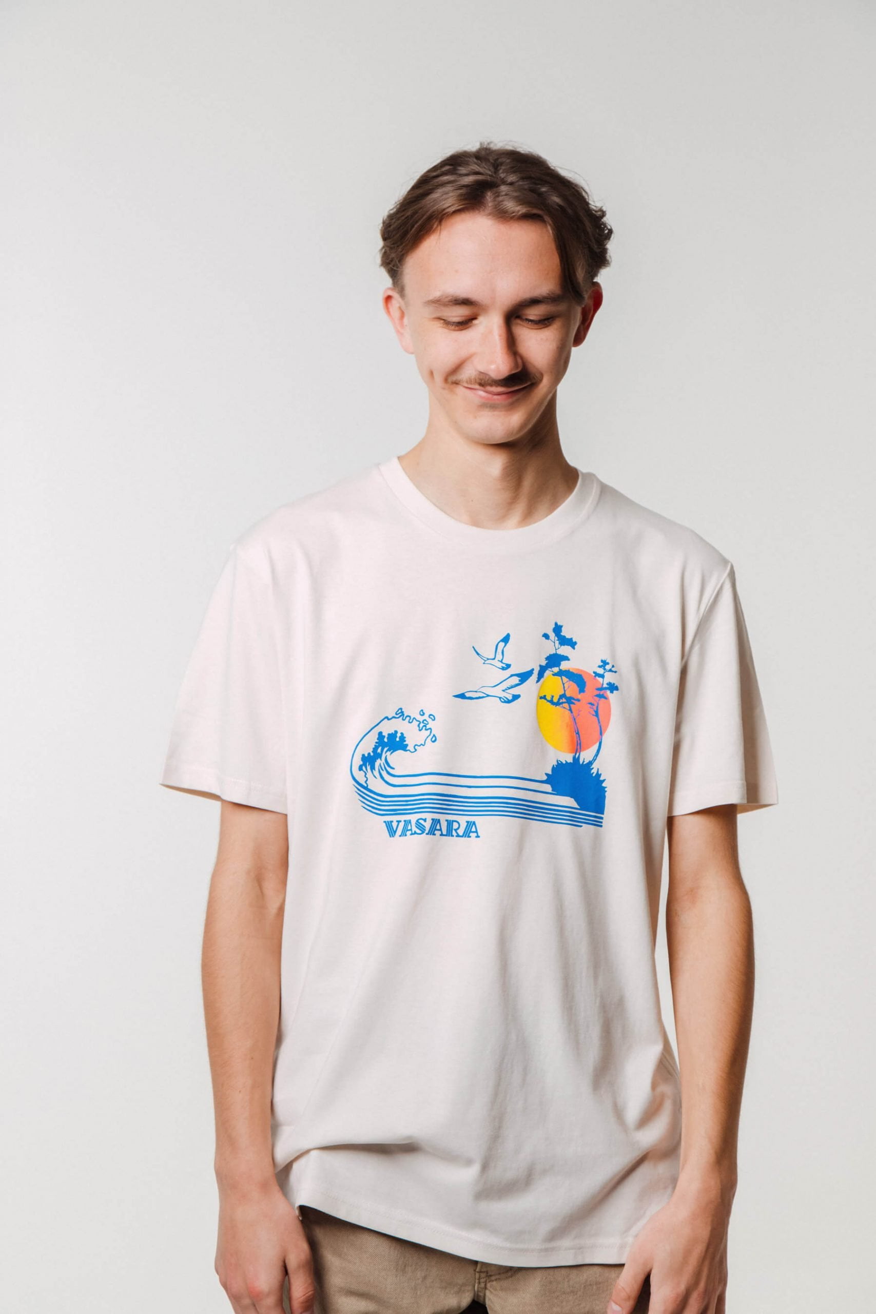 Vaira Vīksne Unisex Organic T-shirt SUMMER, natural raw