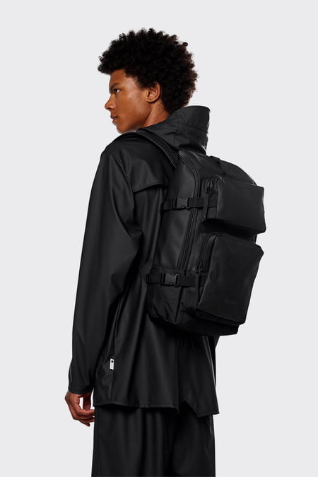 Rains Charger Backpack Black