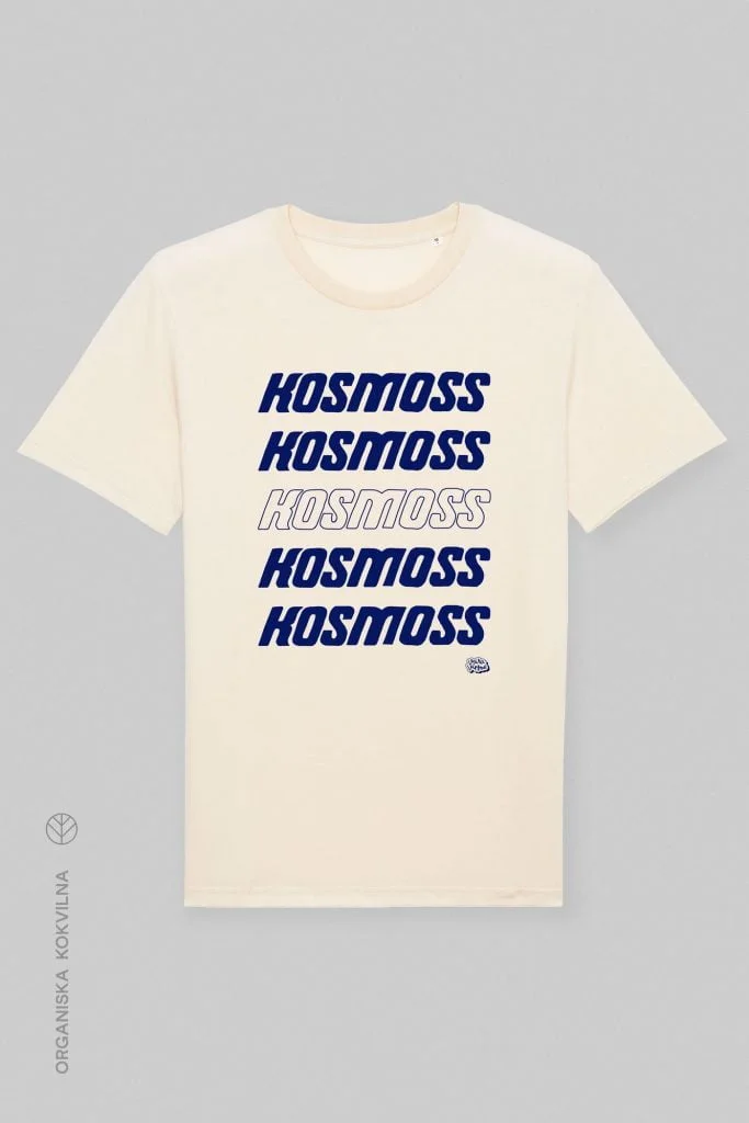 Vaira Vīksne Unisex Organic Cotton T-shirt “Kosmoss/Universe” - navy blue