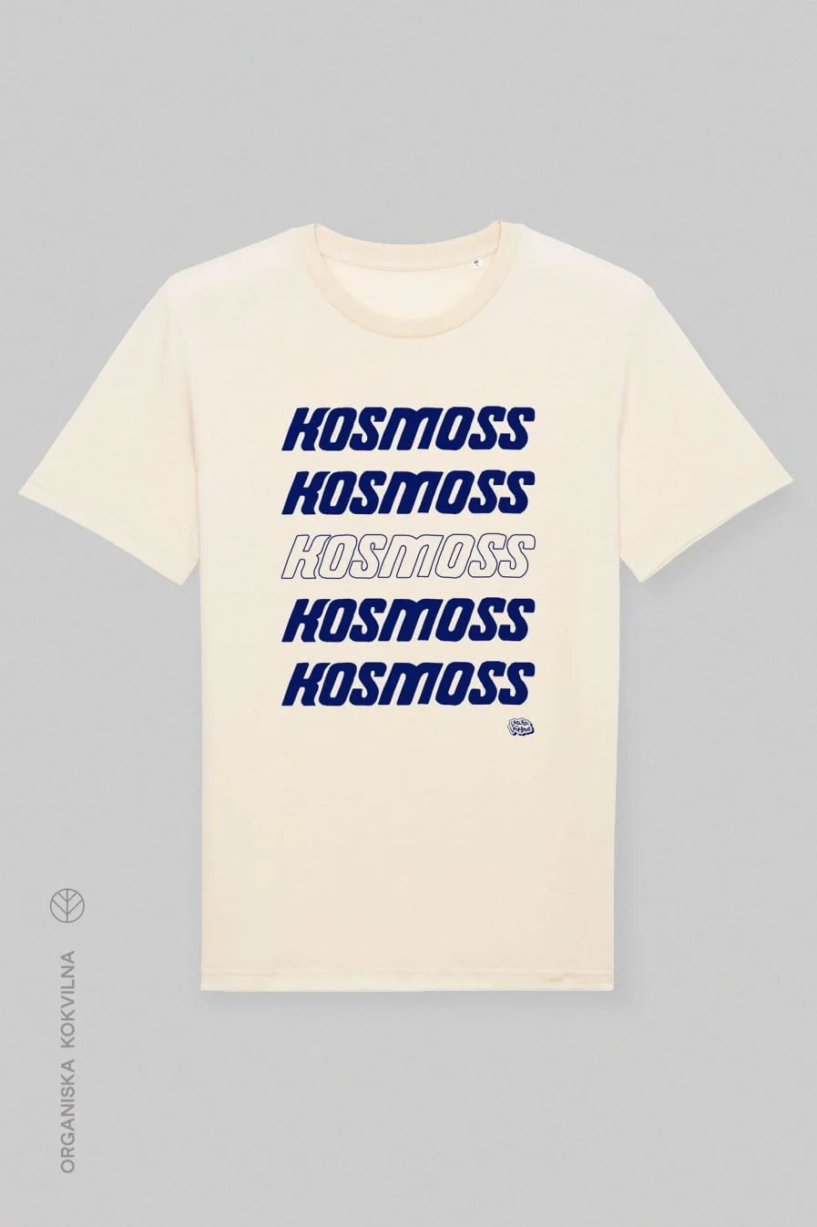 Vaira Vīksne Unisex Organic Cotton T-shirt “Kosmoss/Universe” - navy blue