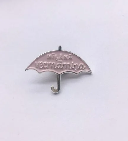 Enemal pin "Dearest Grandma" | Umbrella | Pink
