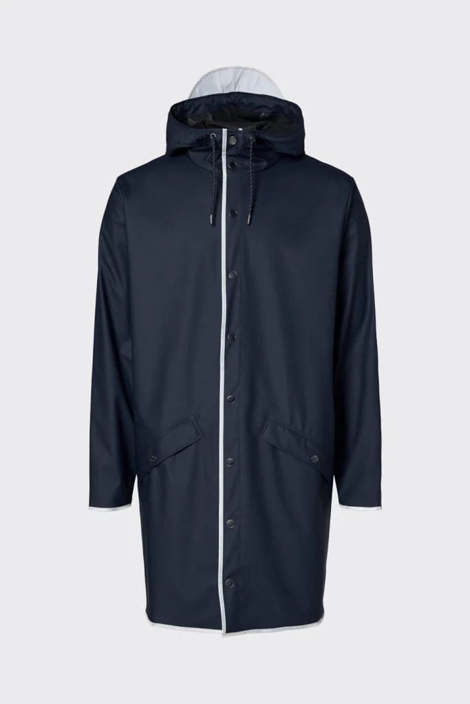 Rains long jacket black shop