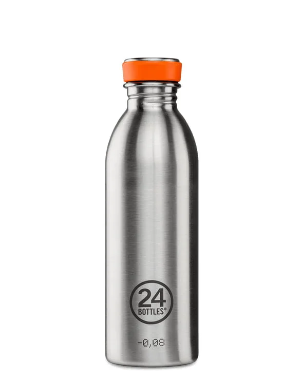 24Bottles Ūdenspudele 500ml Brushed Steel 24Bottles Ūdenspudele 500ml Brushed Steel