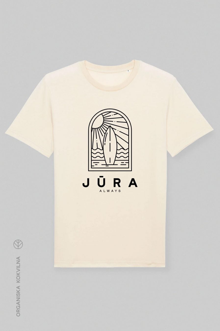 Vaira Vīksne Unisex Organic Cotton T-shirt “Jūra” | White