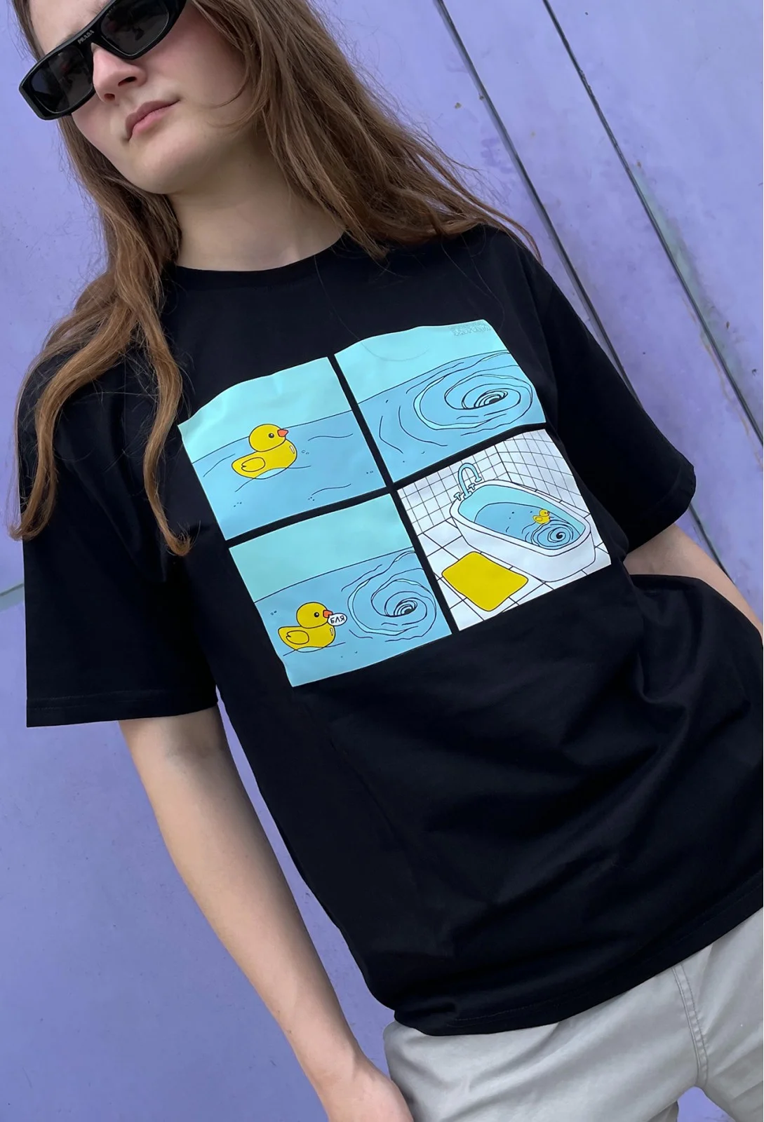 Shcastia Zdorovia T-SHIRT Comic | Black