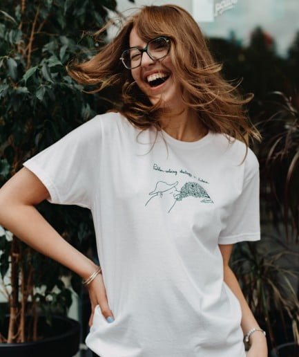 Krista Bitmete T-shirt Lilac | White