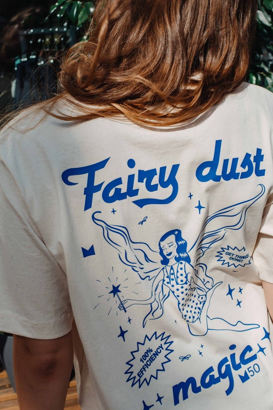 M50 Fairy Dust T-krekls | Dabīga kokvilnas toņa