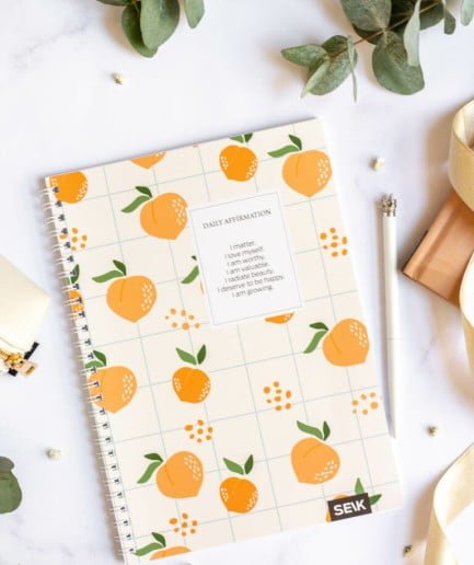 SEIK BULLET JOURNAL WITH SPIRAL BINDING - Peaches
