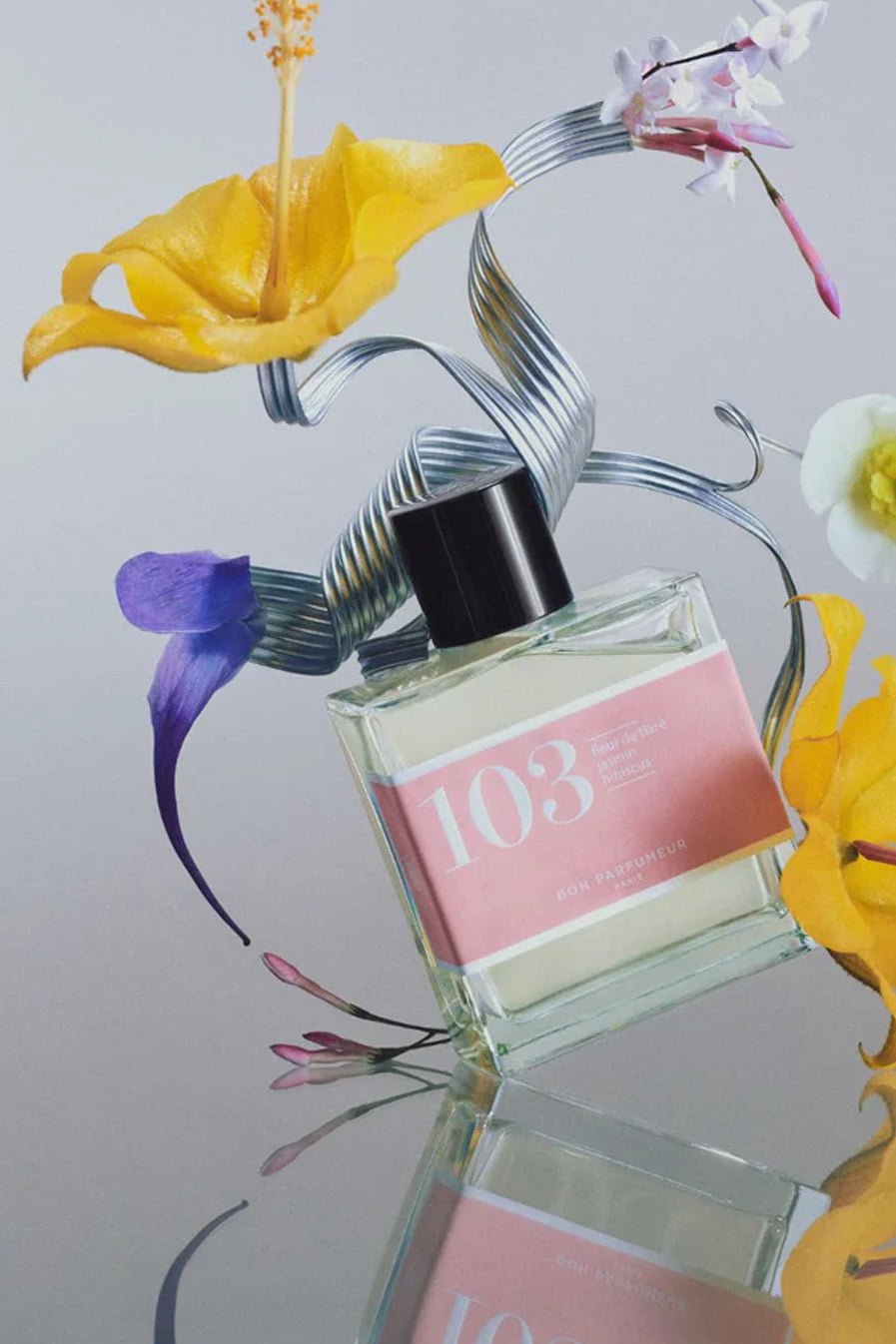 Eau de parfum 103 : tiāras zieds, jasmīns, hibisks