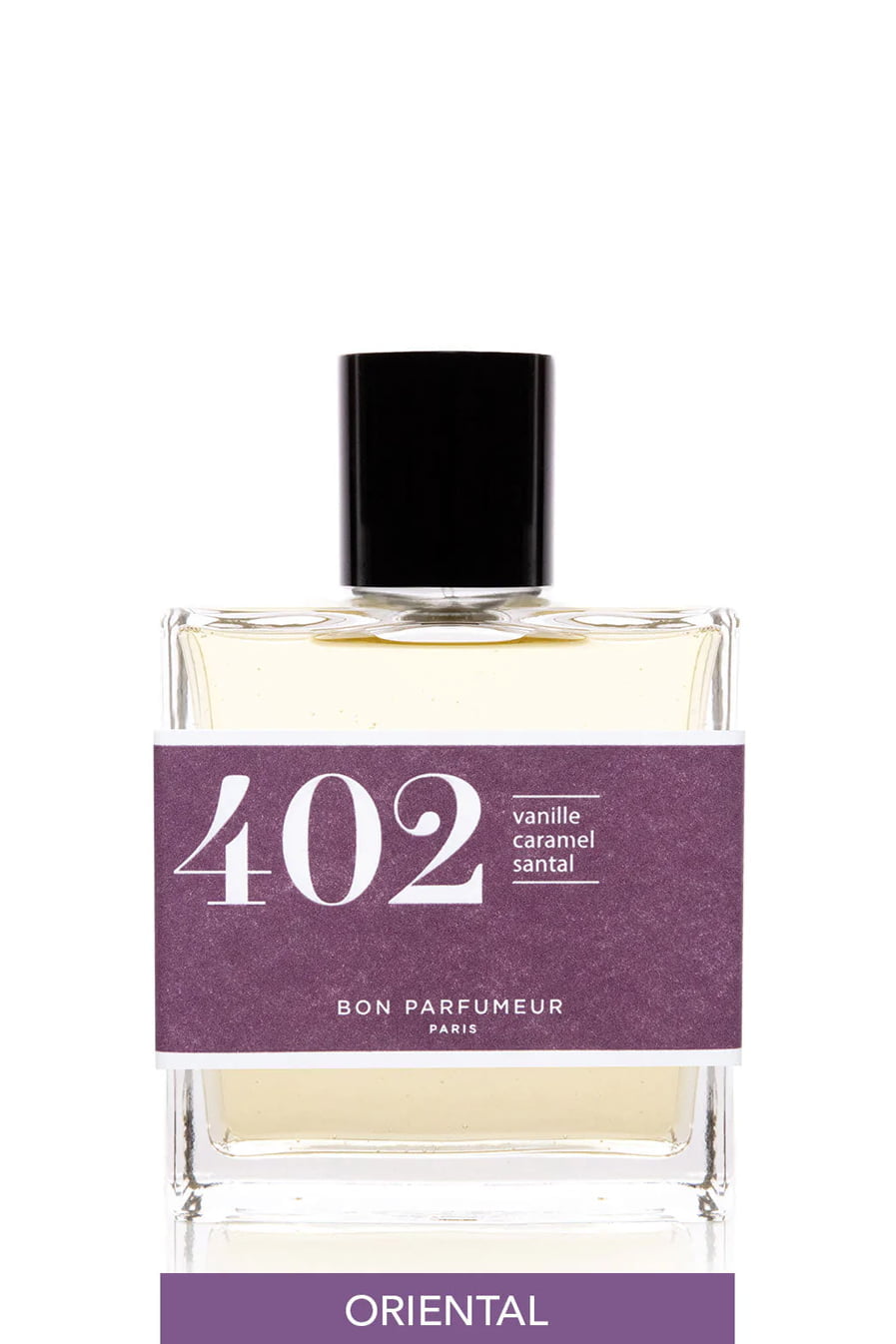 Eau de parfum 402 : vaniļa, īrisa konfektes, sandalkoks