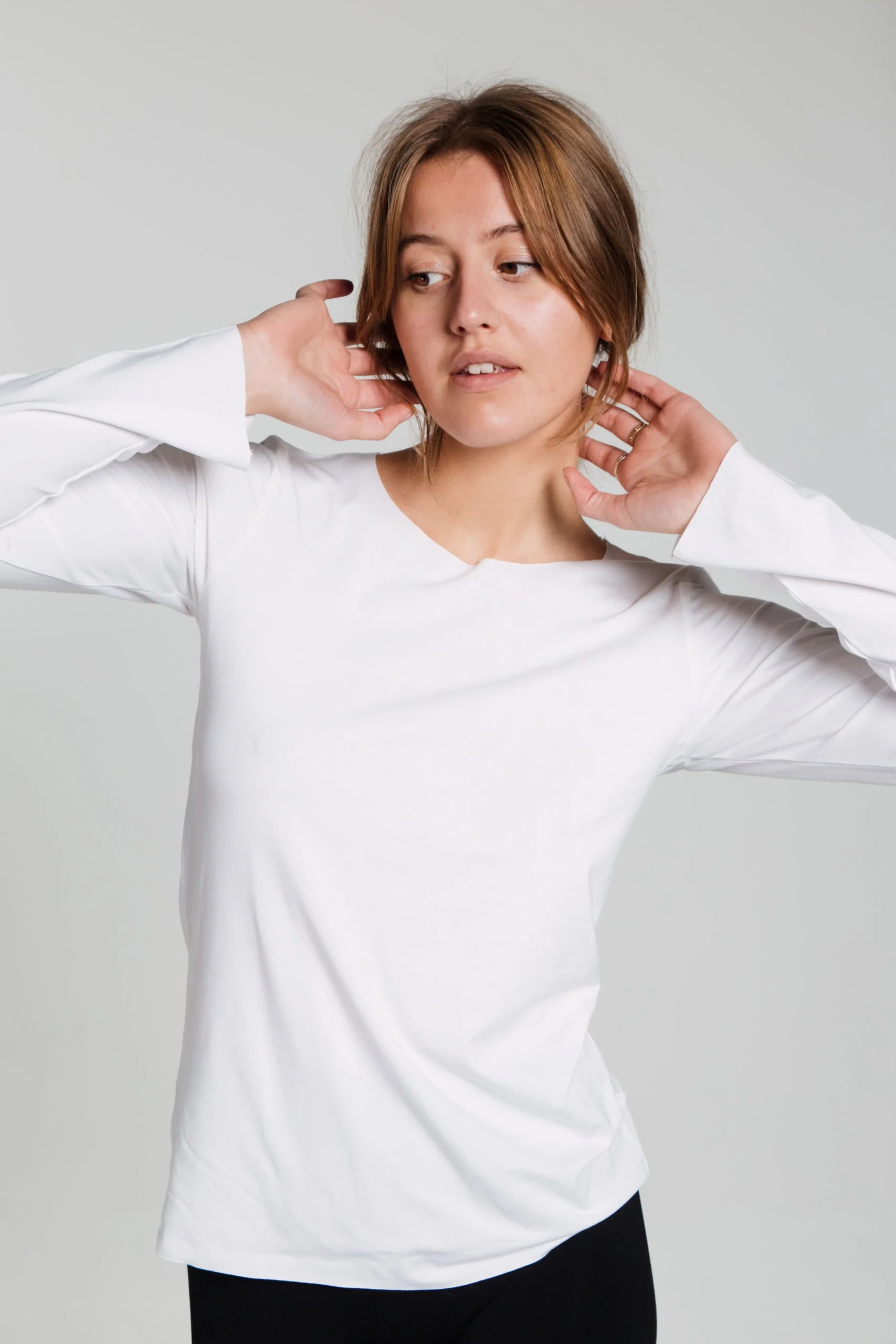 M50 Krekls ar garām piedurknēm | PIENS one size