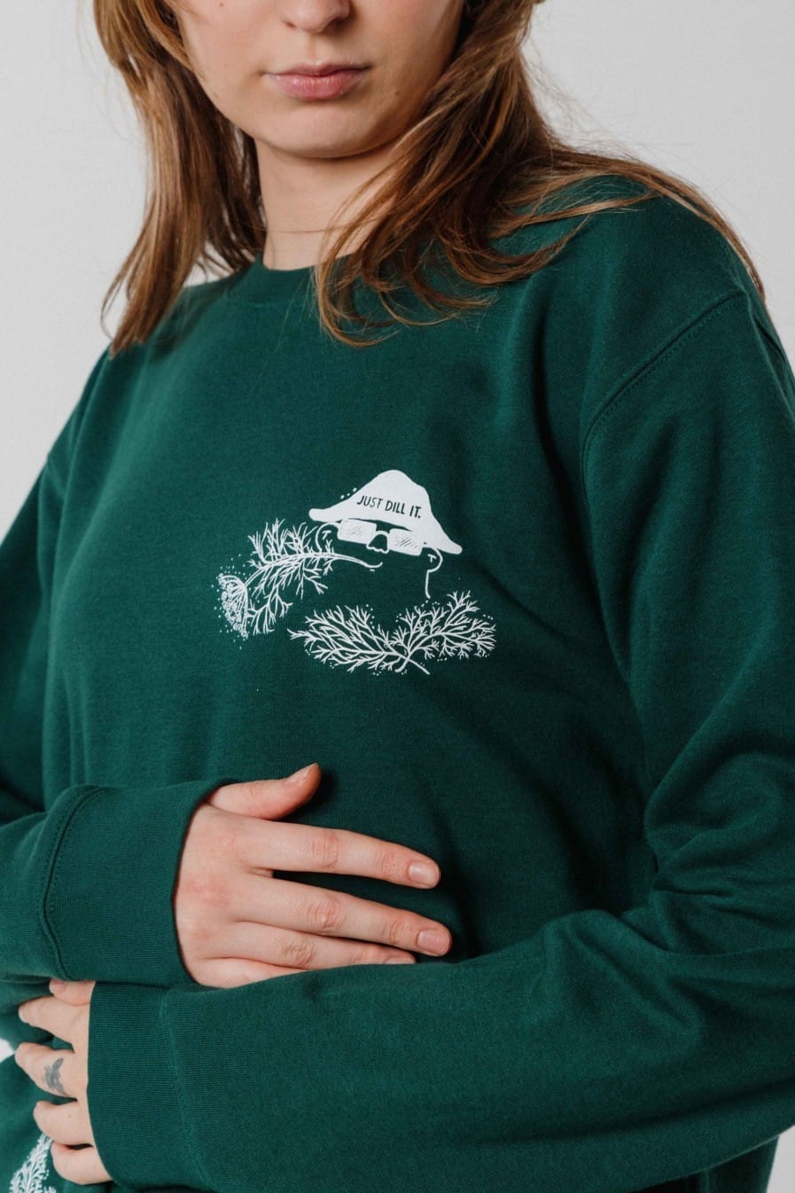 Krista Bitmete Unisex Džemperis “Just Dill It” | ZAĻŠ