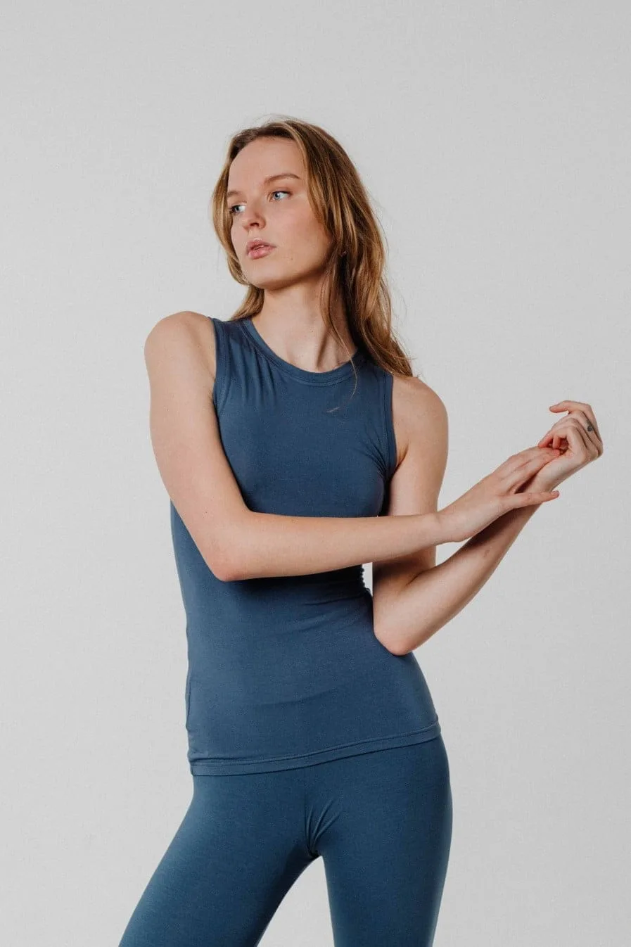 M50 Basic top | GREY INDIGO