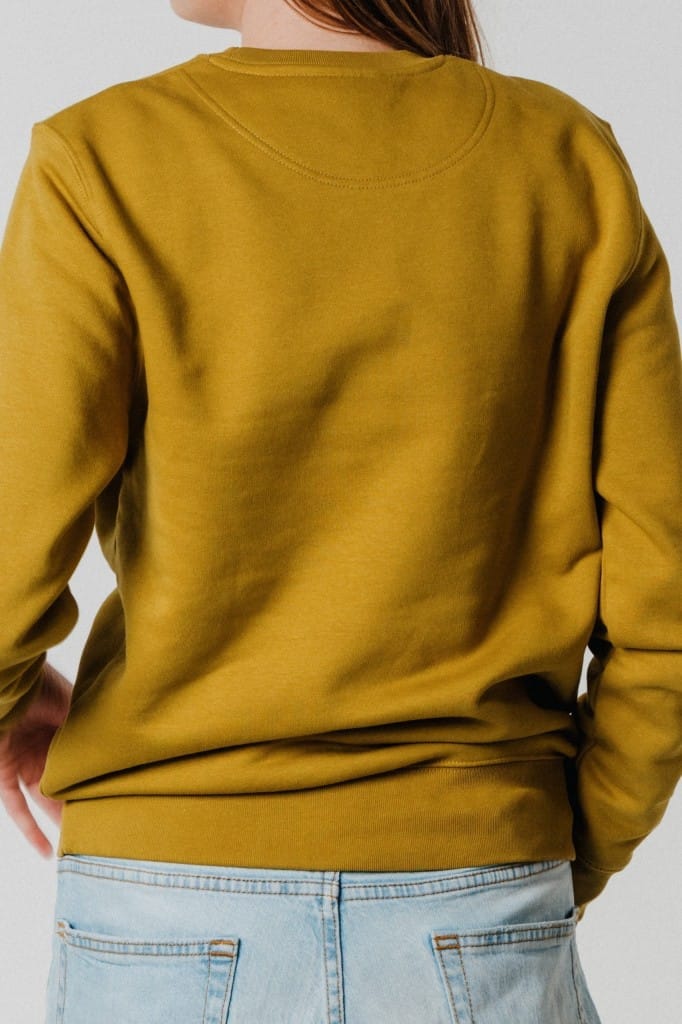 VairaViksne_muziga-vasara-endless-summer_organic_cotton_sweater_unisex_green_zals_dzemperis_1