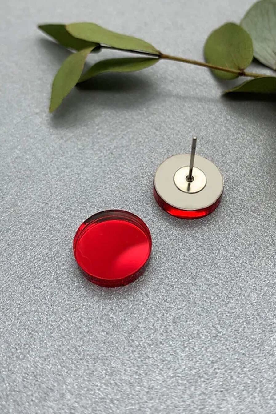 FULLMOON Earring Red circles