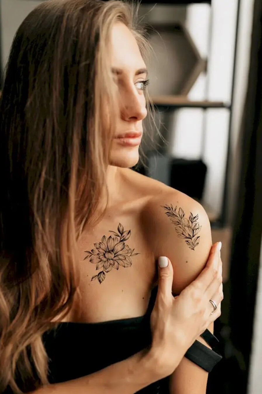 TATTOOSHKA tetovējumu komplekts, Flowers with a sprig