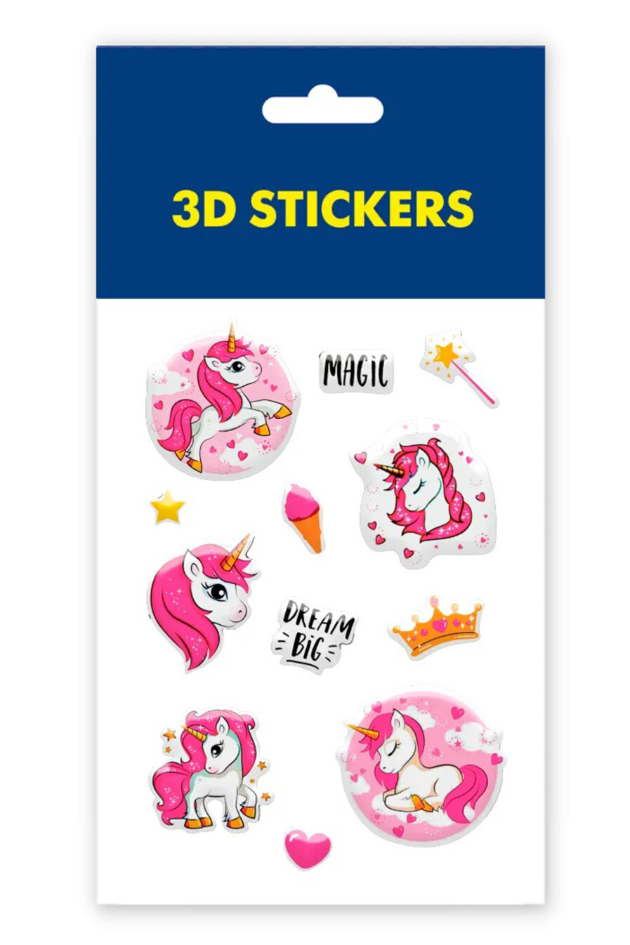 TATTOOSHKA 3D sticker set, Unicorns