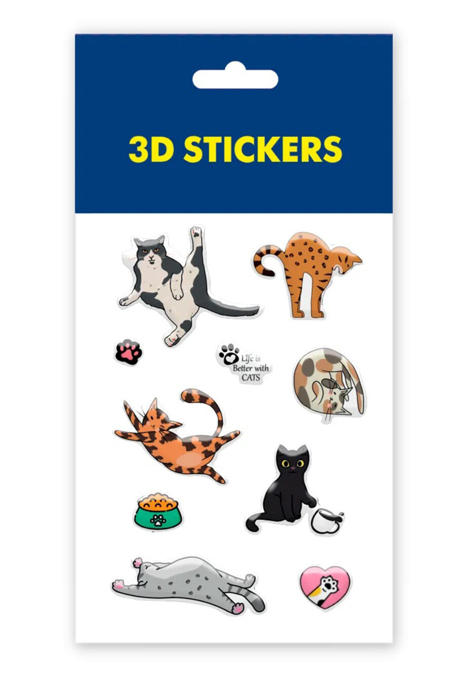 TATTOOSHKA 3D sticker set, Cats