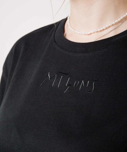 M50 Organic cotton t-shirt MĪĻUMS Unisex fit | Black