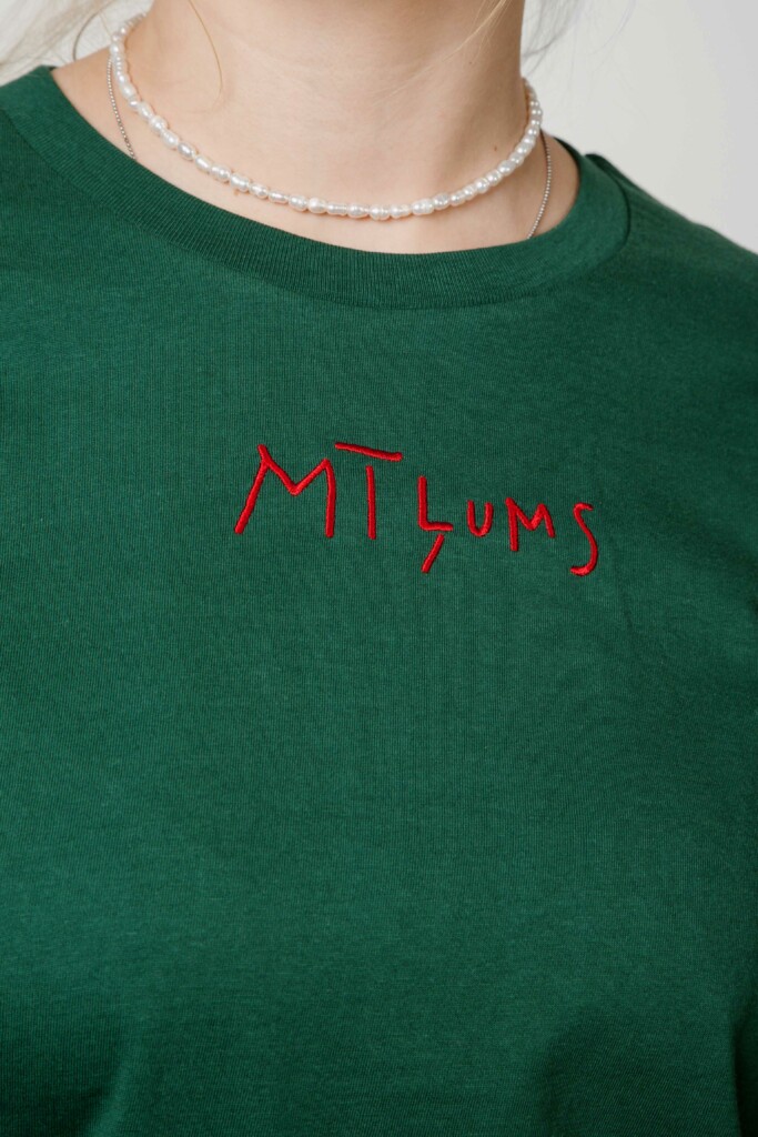 M50 Organiskas kokvilnas t-krekls MĪĻUMS | Zaļš